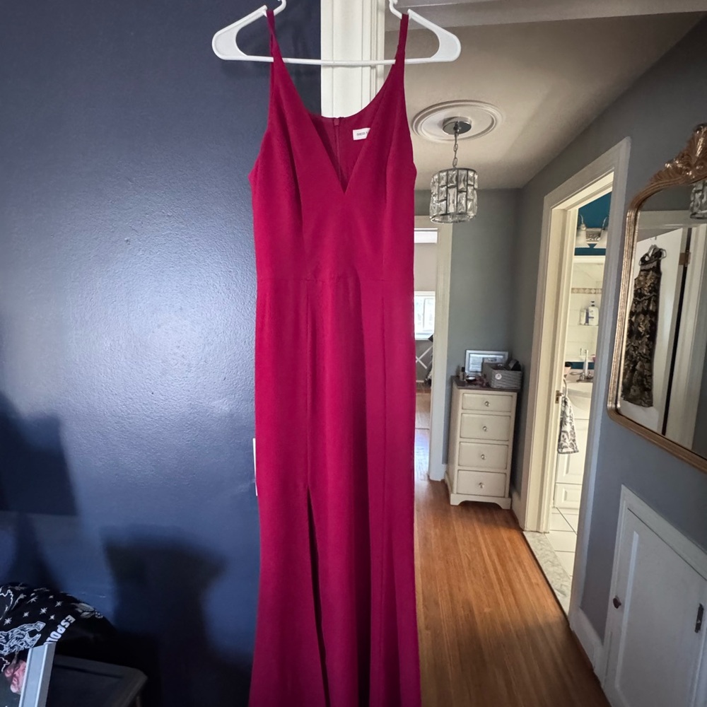 Dress the Population Burgundy Maxi Dress